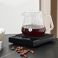 Vista 7 de TIMEMORE Coffee Scale Basic 2.0 Electronic Espresso Scale with Water Flow Rate and Timer Function, Free Switching of Ounce/kg Units, Digital Scale