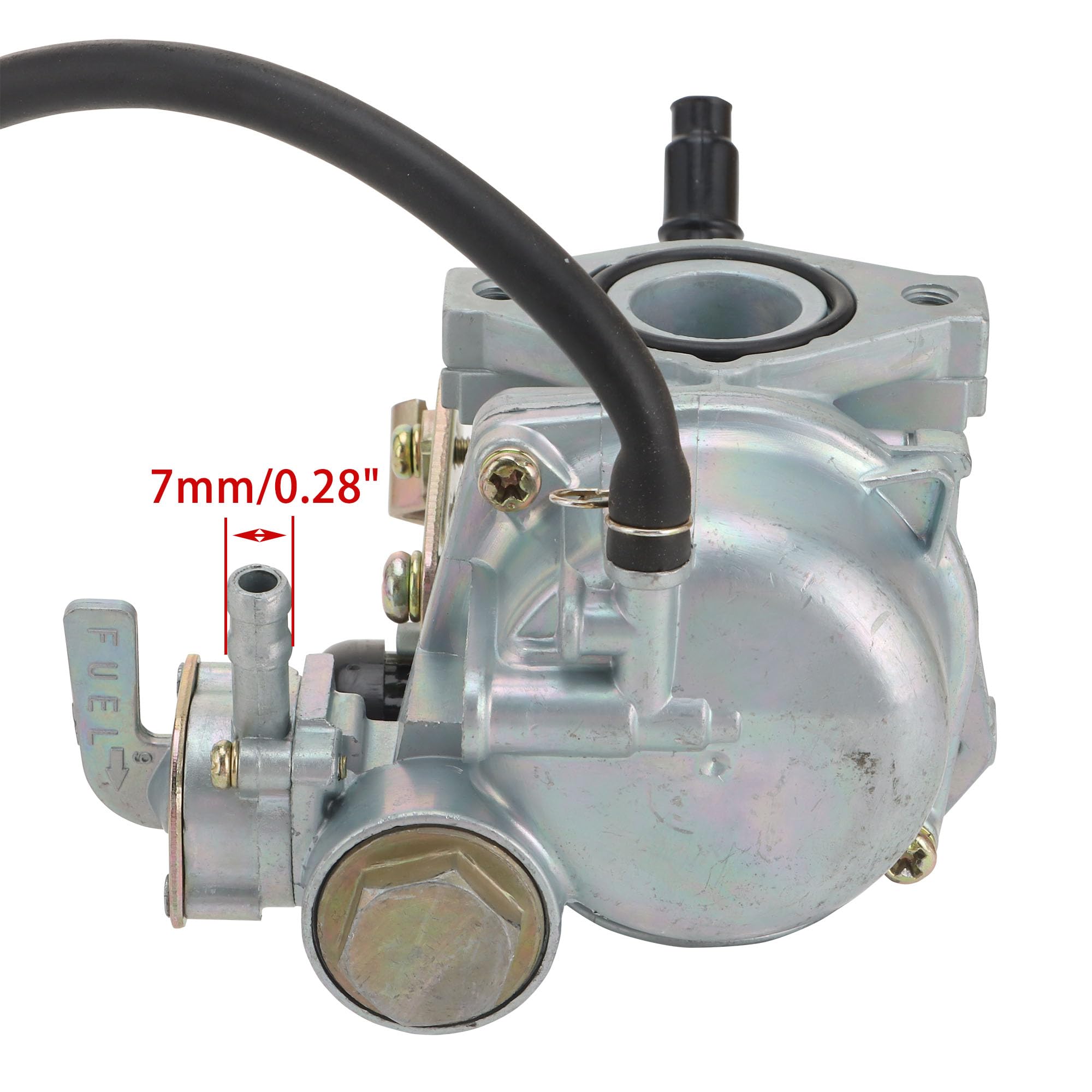 WOOSTAR PZ19 Carburador con Filtro de Combustible Tubo Gasolina Juntas Reemplazo para Taotao GY6 50cc 70cc 90cc 110cc 125cc ATV 4 Wheeler Quad Dirt Pit Bike Go Kart Ciclomotor