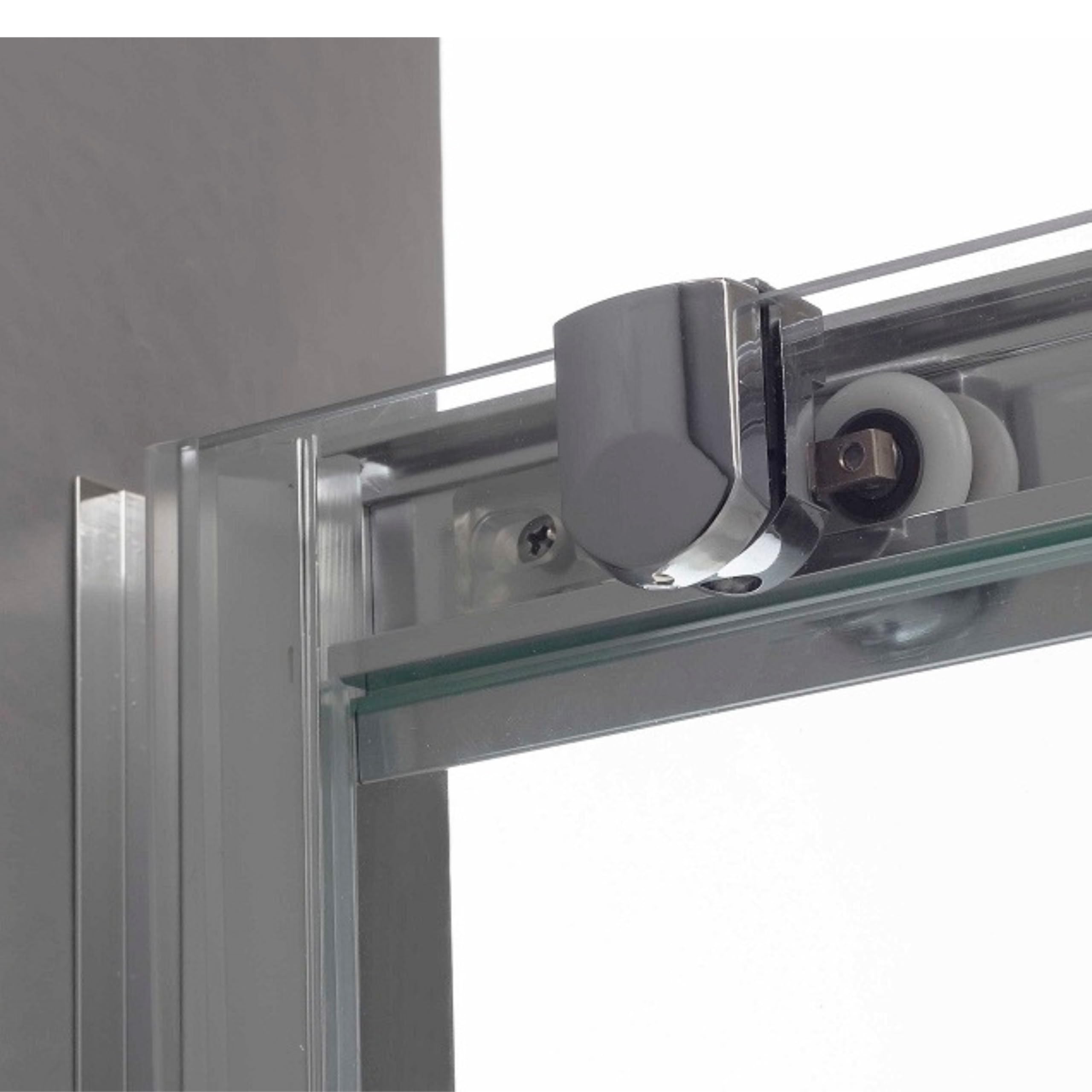 DocciaSì® - Box Doccia Angolare 70x90 cm con Porte Scorrevoli e Vetro Temperato Trasparente da 6 mm, Profili in Alluminio Cromato e Maniglia in Acciaio Inox dal Design Moderno e Funzionale