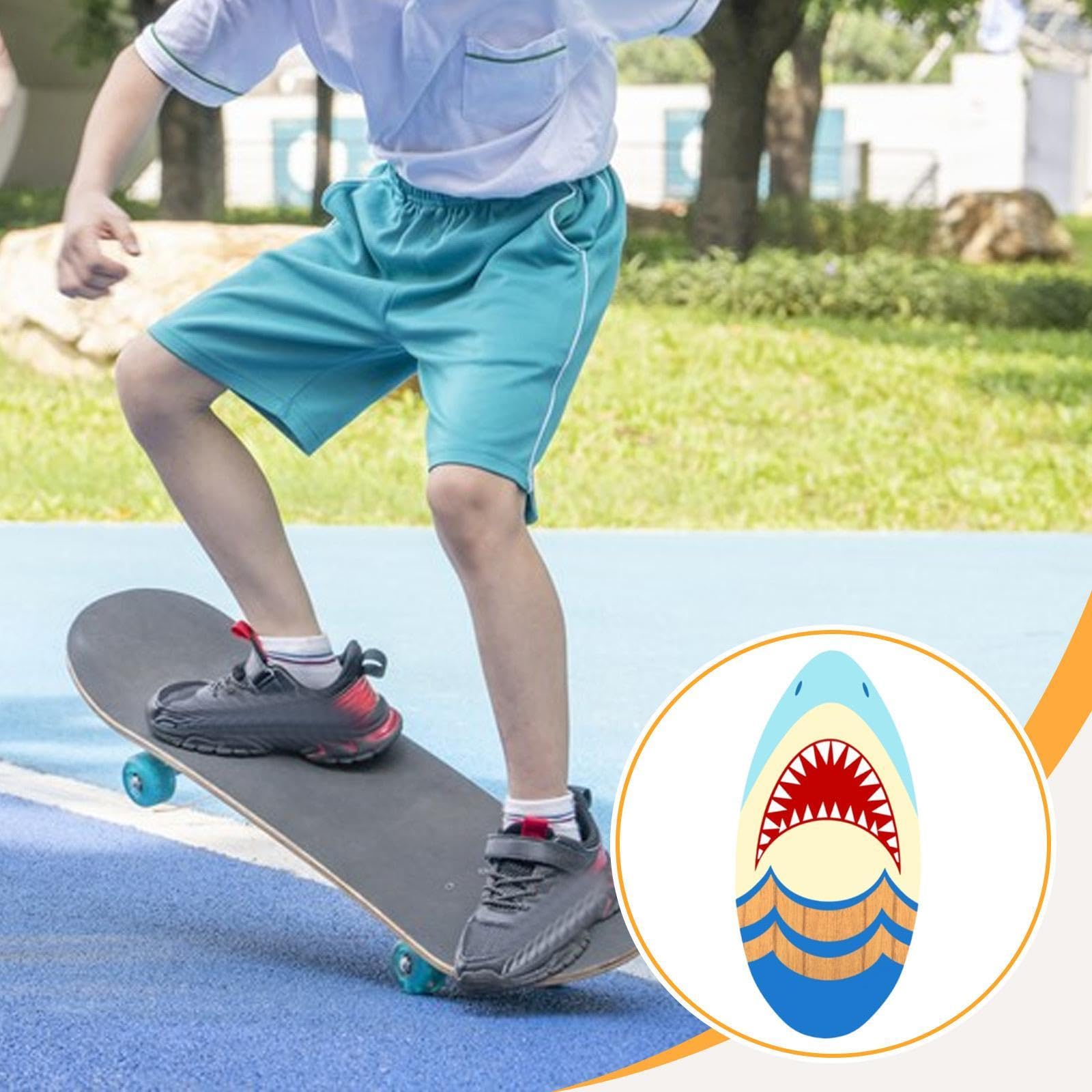 Fenteer Tabla de Skim de Madera para Niños Tabla de Surf Pequeña Juguete Acuático con Acabado Brillante