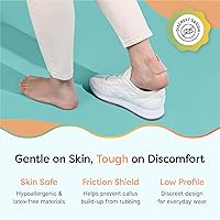 Vista 4 de ZenToes Almohadillas para callos para la parte inferior del pie, fieltro autoadhesivo con diseño en forma de U, cojines para aliviar el dolor