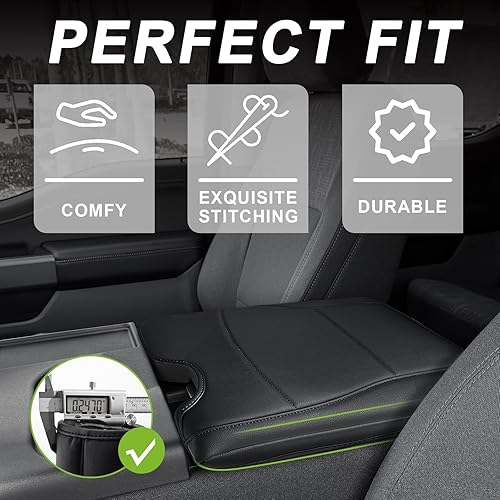 Miniatura 91 de Muslogy Funda de consola central compatible con Honda Pilot 2023 2024 2025, 2024 2025 2026 Ridgeline/Passport Accesorios para apoyabrazos, tapa