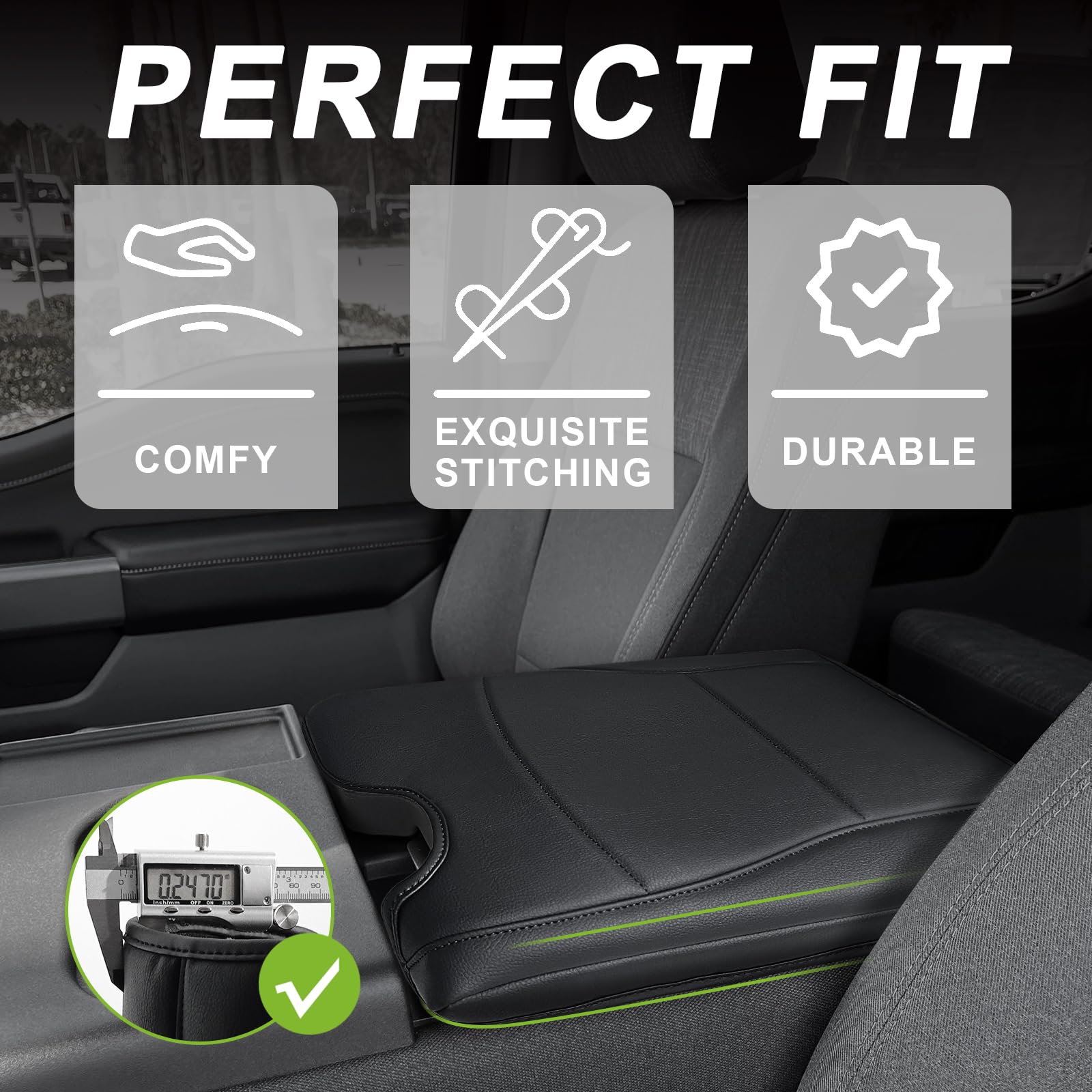 Muslogy Center Console Universal Armrest Cover Compatible - View #8