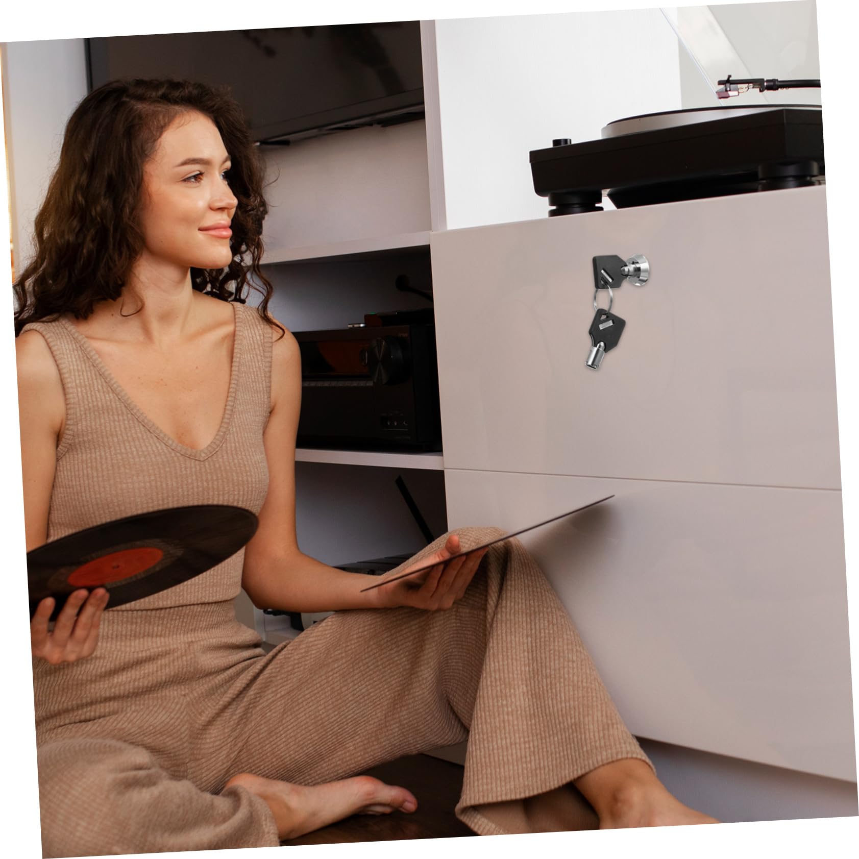 Tofficu 5 Pièces Cadenas pour Verrou Tubulaire pour Armoires Coffres Casier Installation Facile Durable