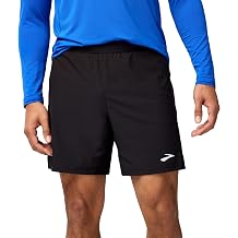 Brooks Mens Journey 7" 2-in-1 Short, Running Shorts, Supportive Boxer Liner, Secure Storage & Adjustable Fit