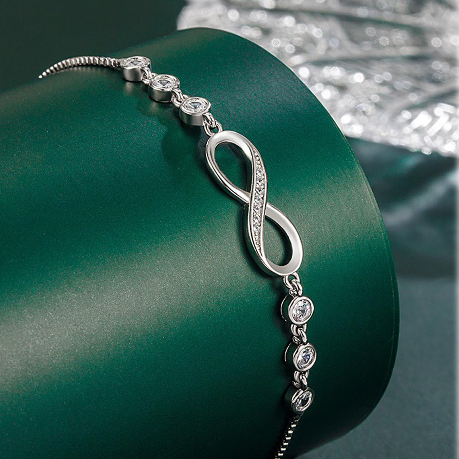 Braccialetto Donna Numero Regolabile E Bracciale Lettera per Le Donne, Accessorio di Moda Minimalista alla Moda-Bianco