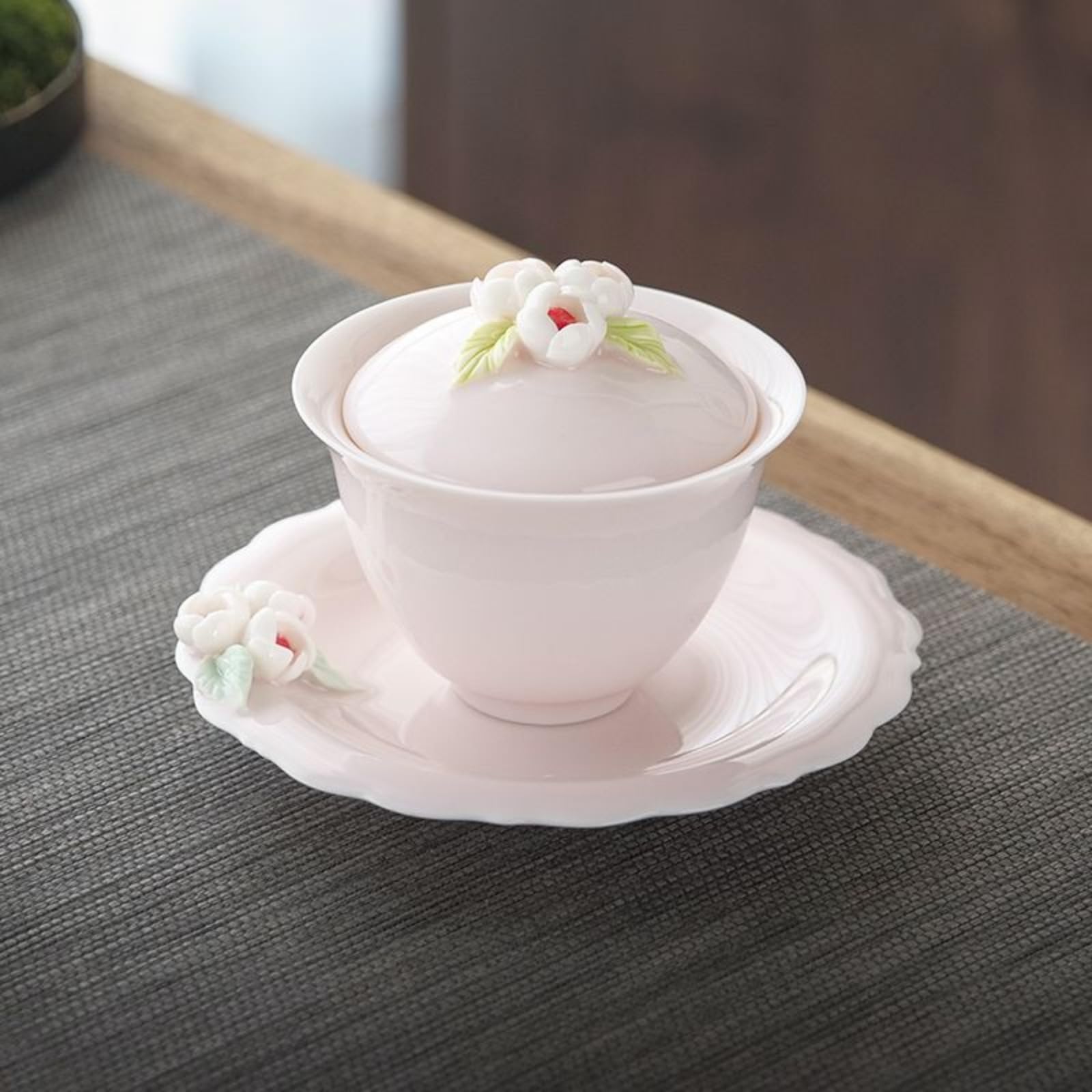 Gaiwan service à thé floral pour votre moment de détente quotidien 120ml