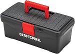 CRAFTSMAN Tool Box, Lockable, 13 in., Red/Black (CMST13004)