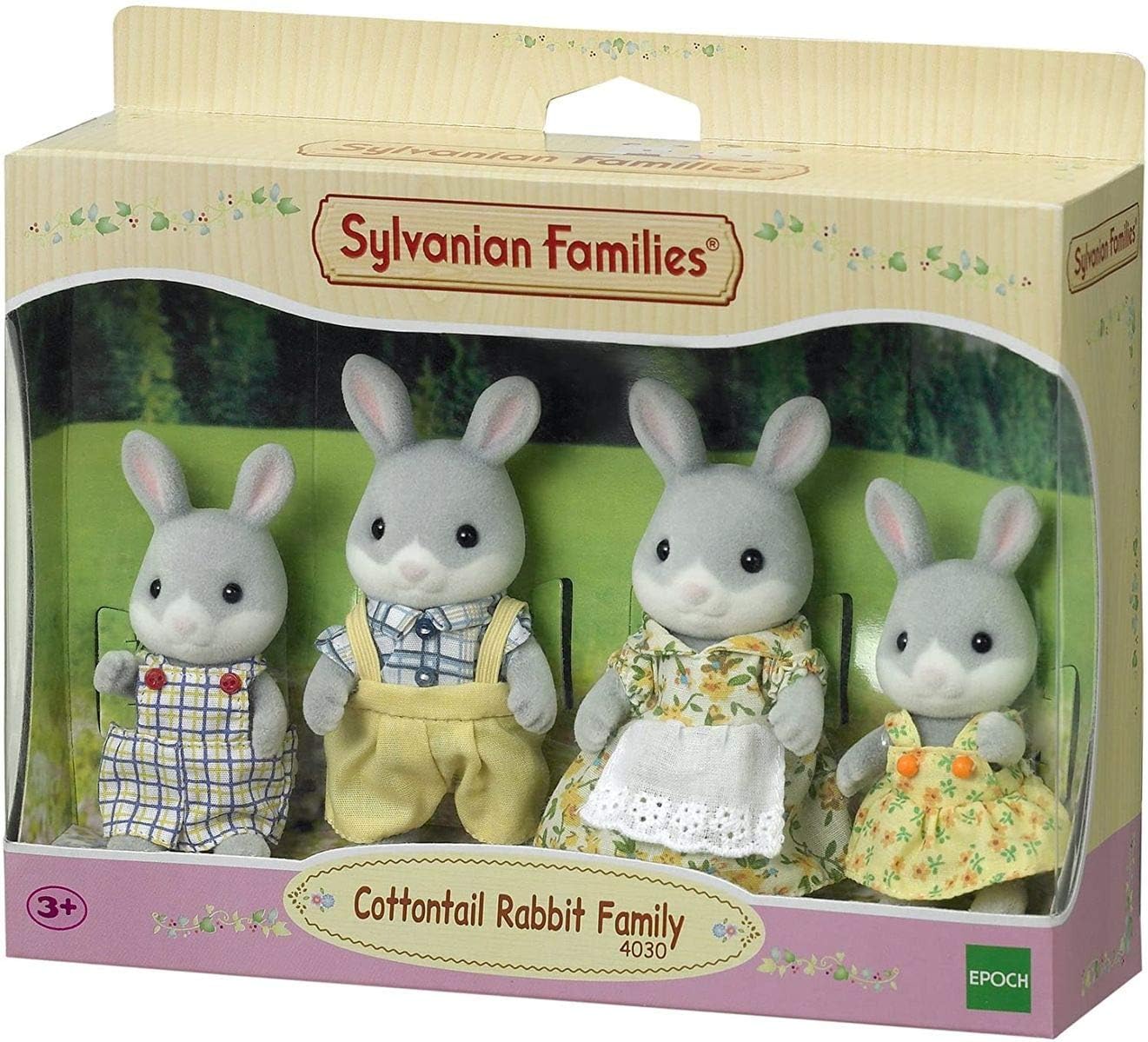 Cottontail Rabbit Family, Multi-Colour