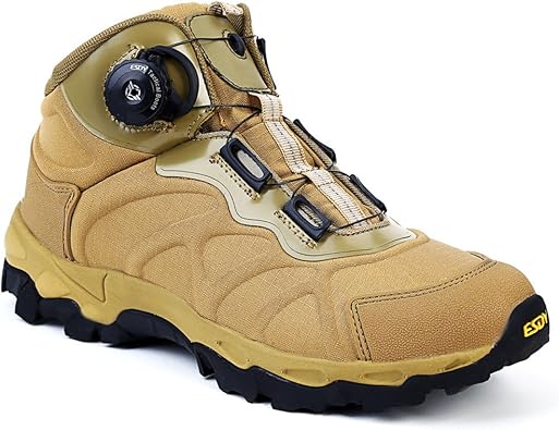 Survival Games Trekking Shoes, Dial-Type, Mens, Water Repellent, Climbing Shoes, Shock Absorption, Military-Cut, Middle Cut, Abrasion Resistant, Non-Slip, Lightweight, Outdoor Shoes