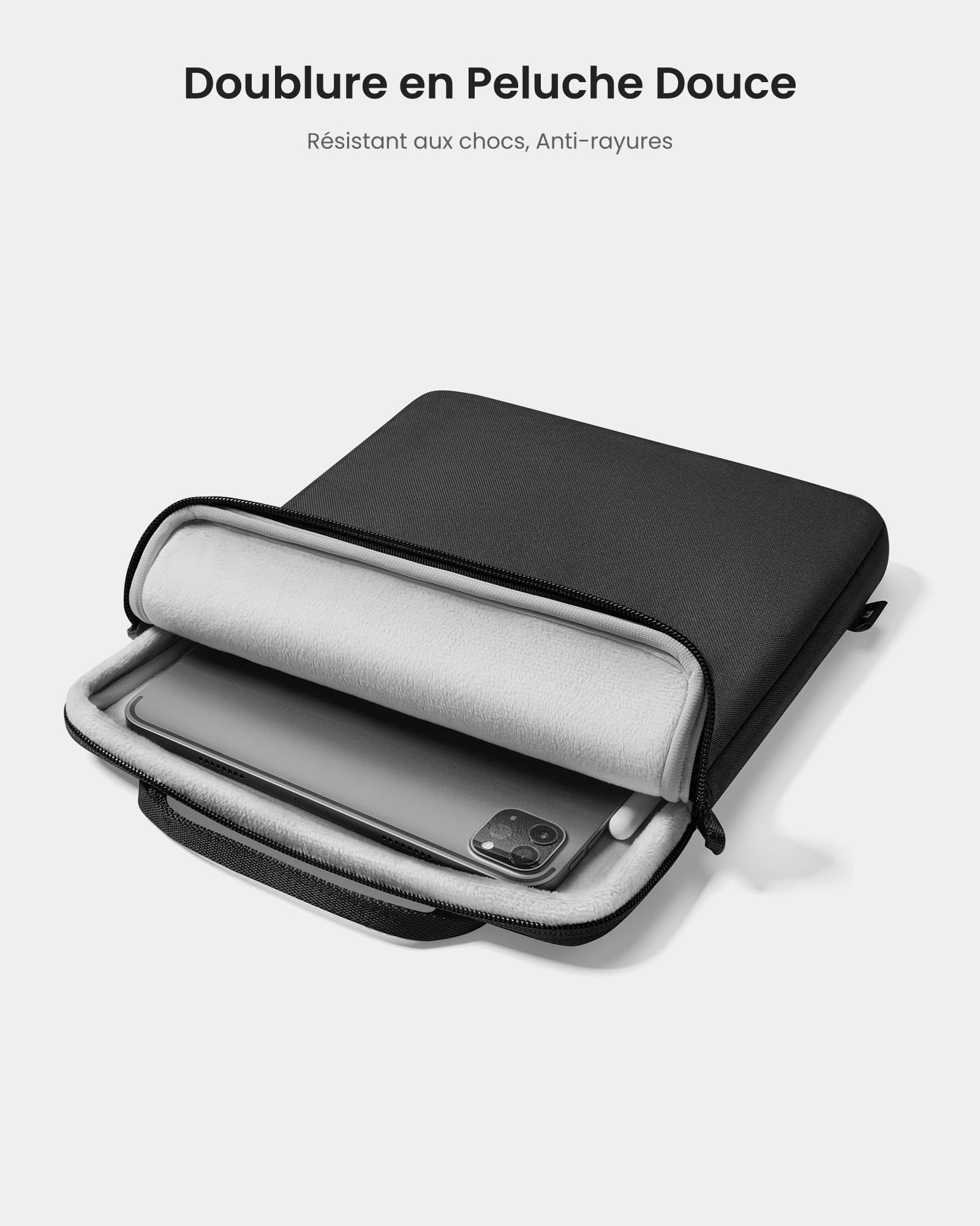 tomtoc Sac à bandoulière de Tablette pour 11 Pouces iPad Pro M4 & iPad Air M3/M2 2025-2024, 11 Pouces iPad 11 A16 2025, iPad Air 5/iPad 10, Sac à bandoulière Léger avec Rangement Accessoires