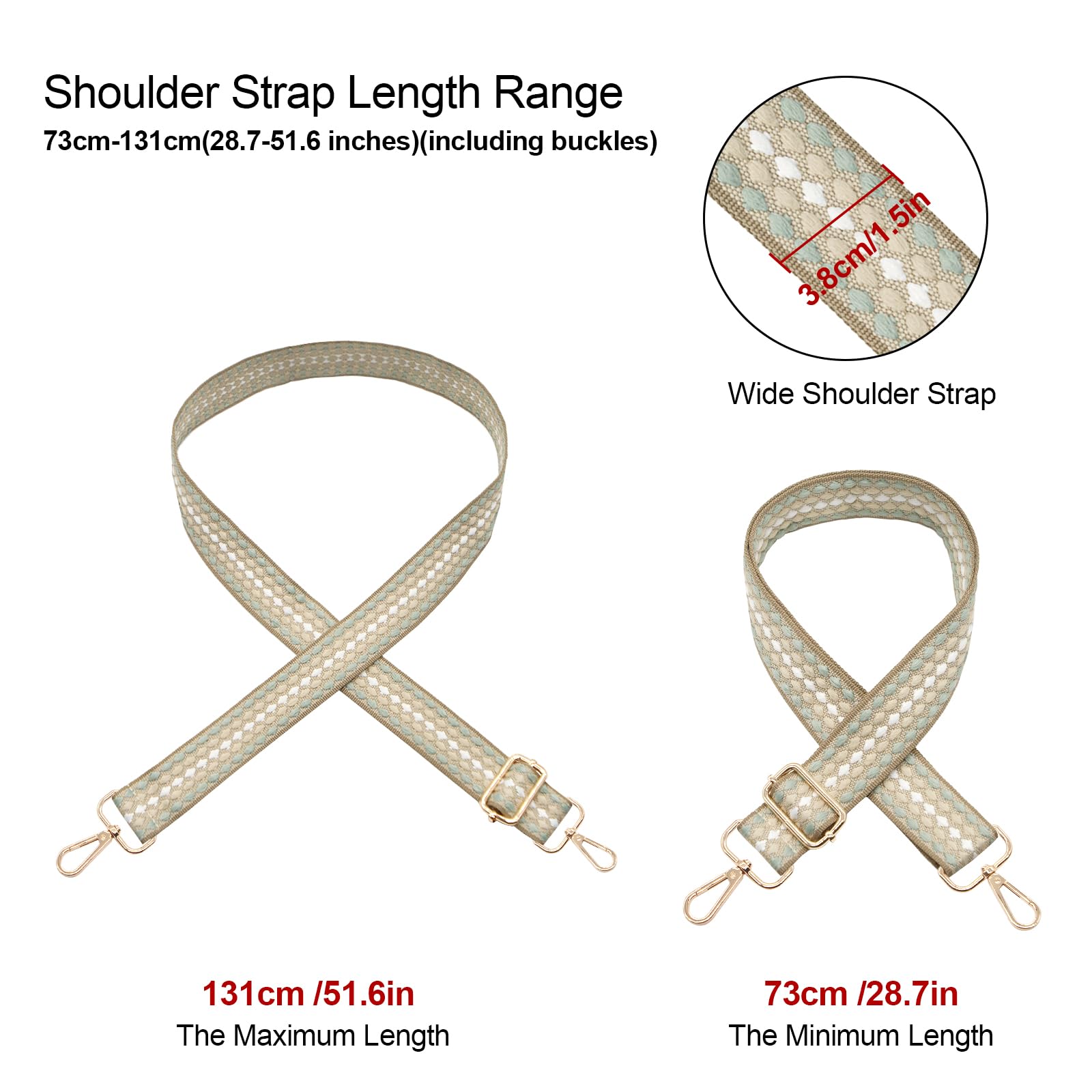 Long Keeper Wide Bag Strap - Image 2