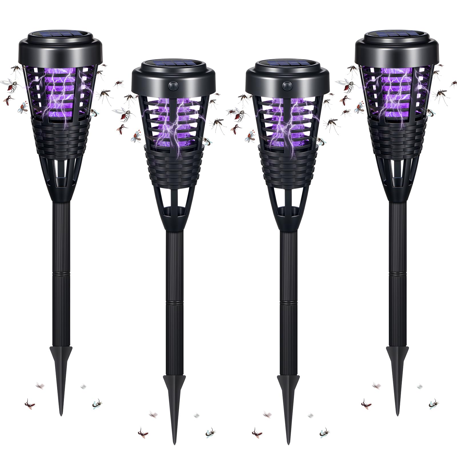 ZLieatmp Solar Bug Zapper 4-Pack