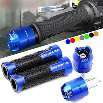 Motorcycle Handle Bar End Plug Cap Handlebar Grips Accessorie For Suzuki GSXR 600 750 1000 1300 GSX-R K1 K2 K3 K4 K5 K6 K7 K8 K9 Grips (Color : End Plug-Black)