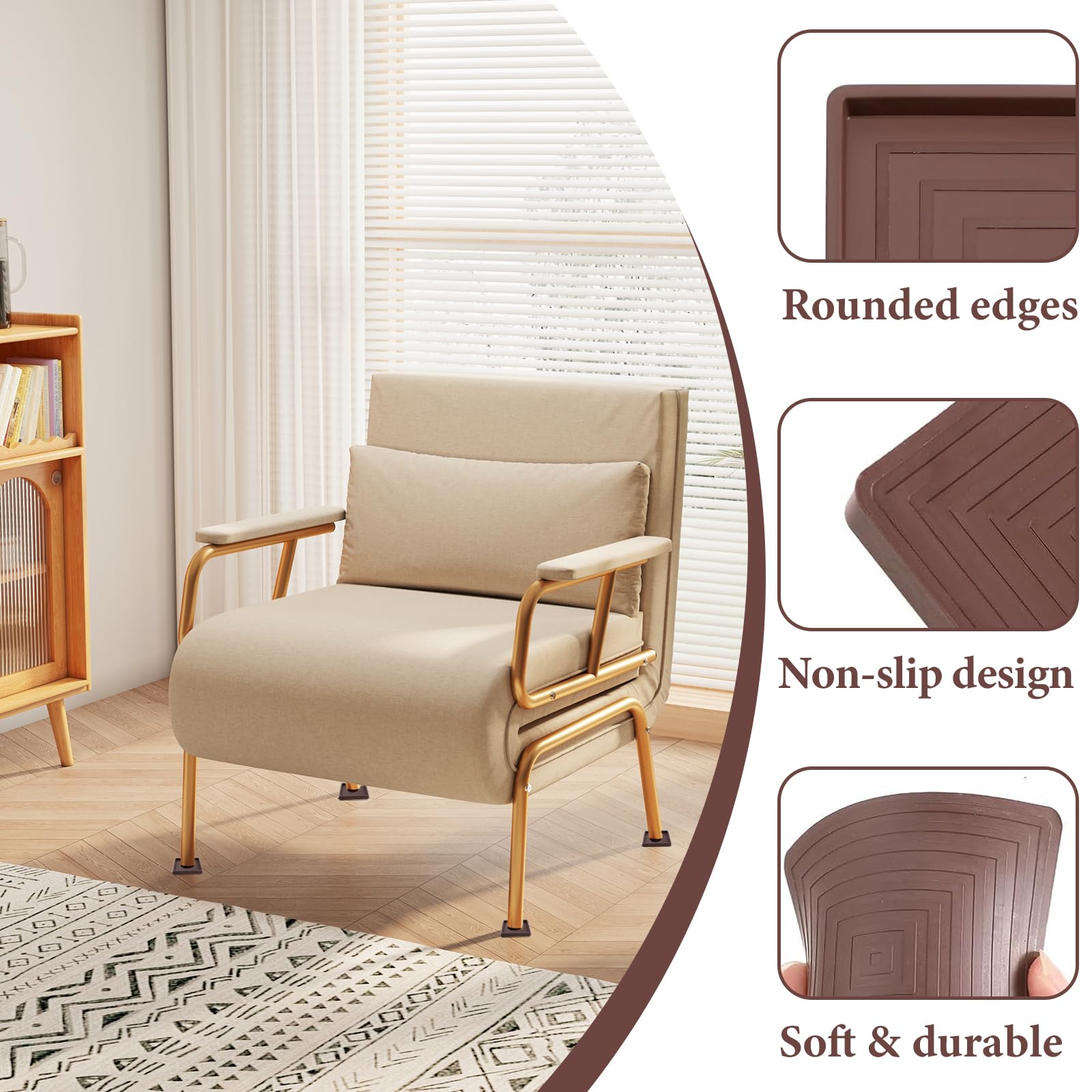 2.5x2.5" Furniture Gripper Pads - Image 3