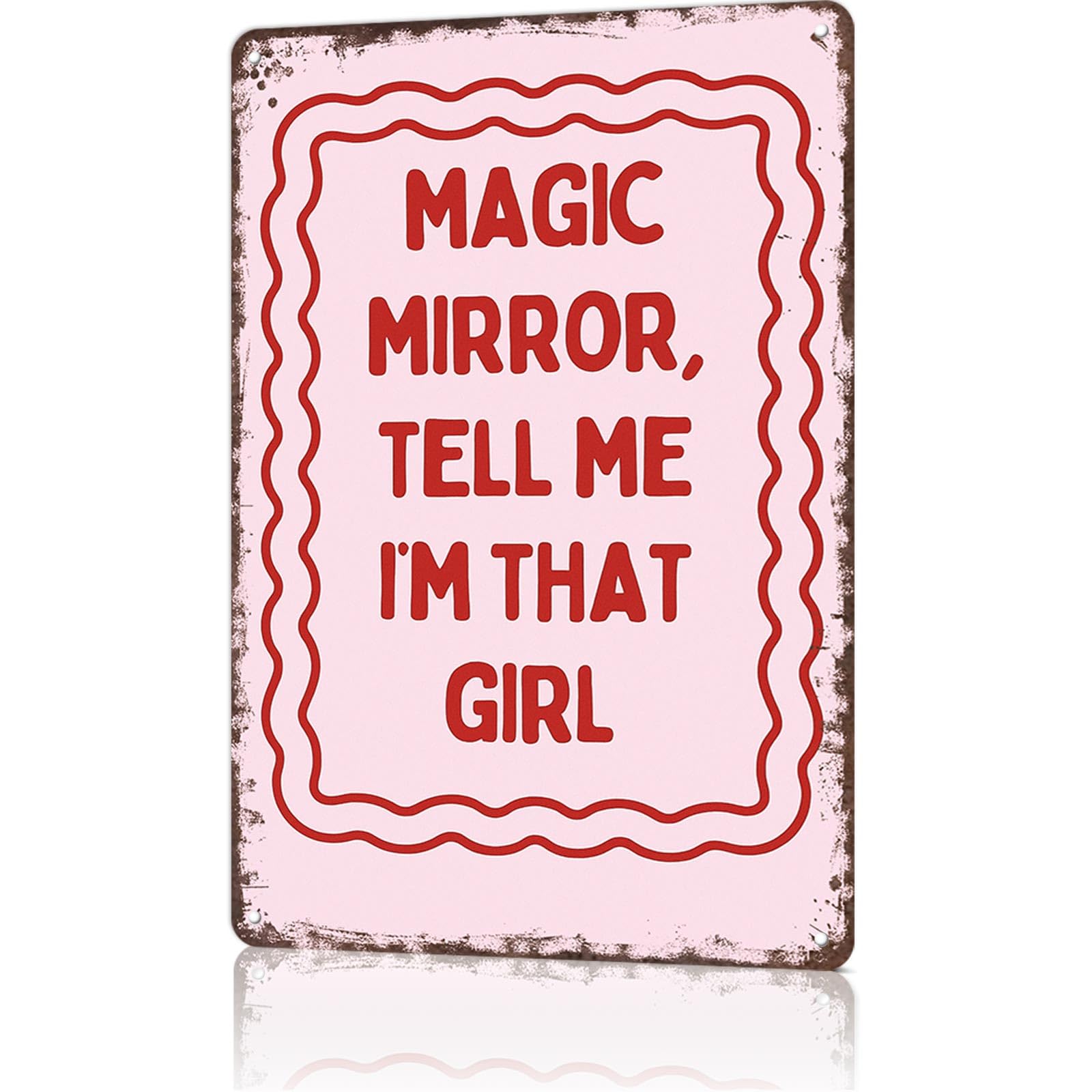 KWQDOZF Funny Metal Signs Poster 8x12inch Positive Quote Aluminum Sign Wall Art For Home Room Bedroom Office Decor