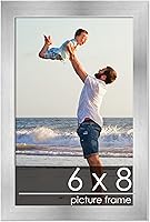 Vista 208 de Marco de 28 x 36 pulgadas de madera de peltre plateado con plexiglás acrílico UV, parte trasera de tablero de espuma y accesorios incluidos