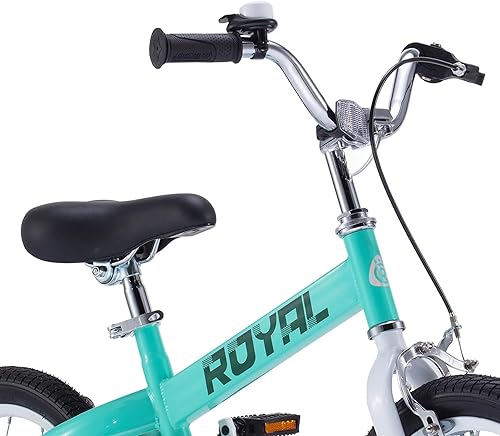 Miniatura 4 de Royalbaby Bicicleta Cubetube para niños de 3 a 9 años, bicicleta para niños pequeños de 12, 14, 16, 18 y 20 pulgadas, con ruedas de entrenamiento,