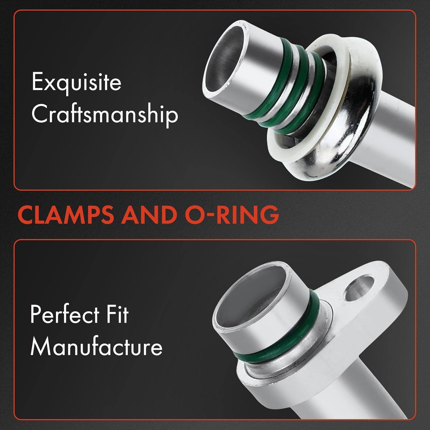 A-Premium A/C Suction Line Hose Assembly Compatible with Infiniti QX70 2014-2016, FX35 2009-2012, FX37 2013, 3.5L 3.7L, Compressor to Evap