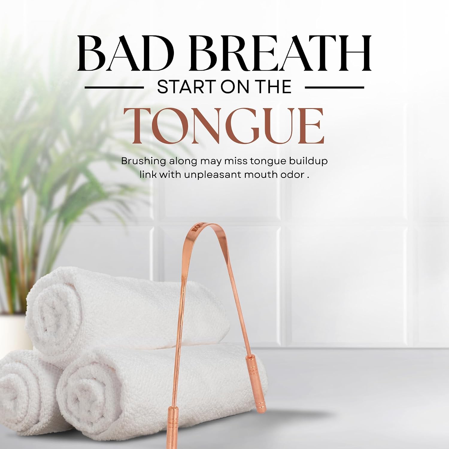 Equater Pure Copper Tongue Cleaner for Adults | Tongue Scraper for Oral Care | Ayurvedic Tongue Cleaner | Pack of 2