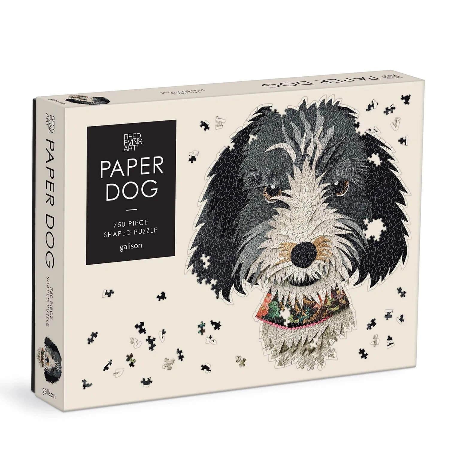 Amazon.com: Galison Paper Dogs 750 Piece Shaped Puzzle - Soulful