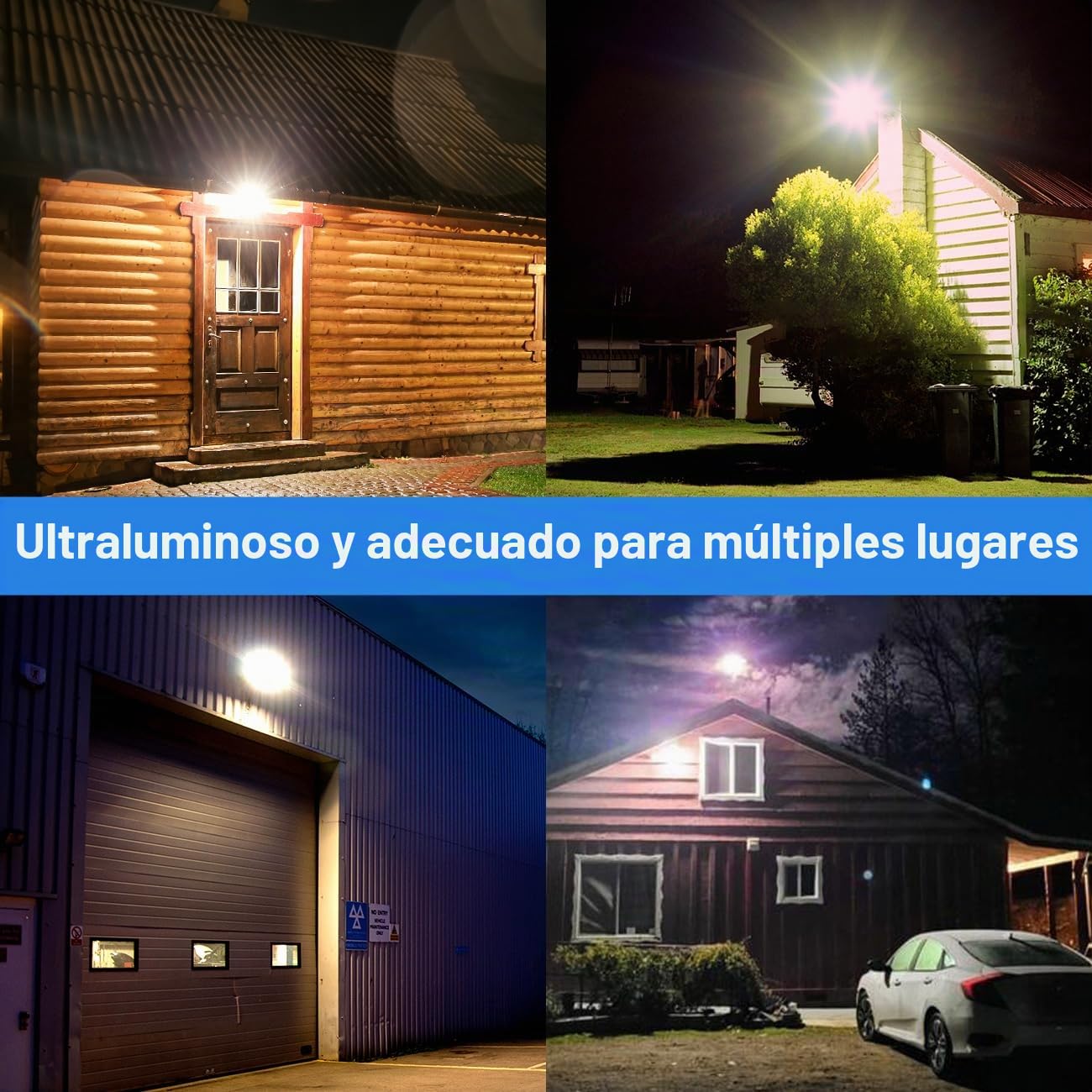 YACAISI Luces solares de calle al aire libre, luz solar exterior de 8500 K, LED del anochecer al amanecer, iluminación solar impermeable con sensor de movimiento y control remoto, luces solares de