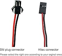 Vista 4 de NiMh Receiver RX - Batería recargable de 4.8 V 2000 mAh con conector Hitec para receptores RC, aviones RC y más (paquete de 1)