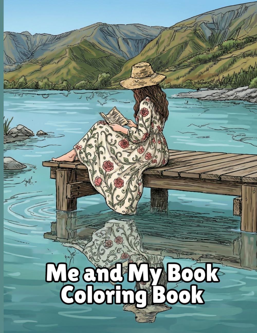 Me & My Book: Coloring Book for Adults and Teens (Bookshelf)