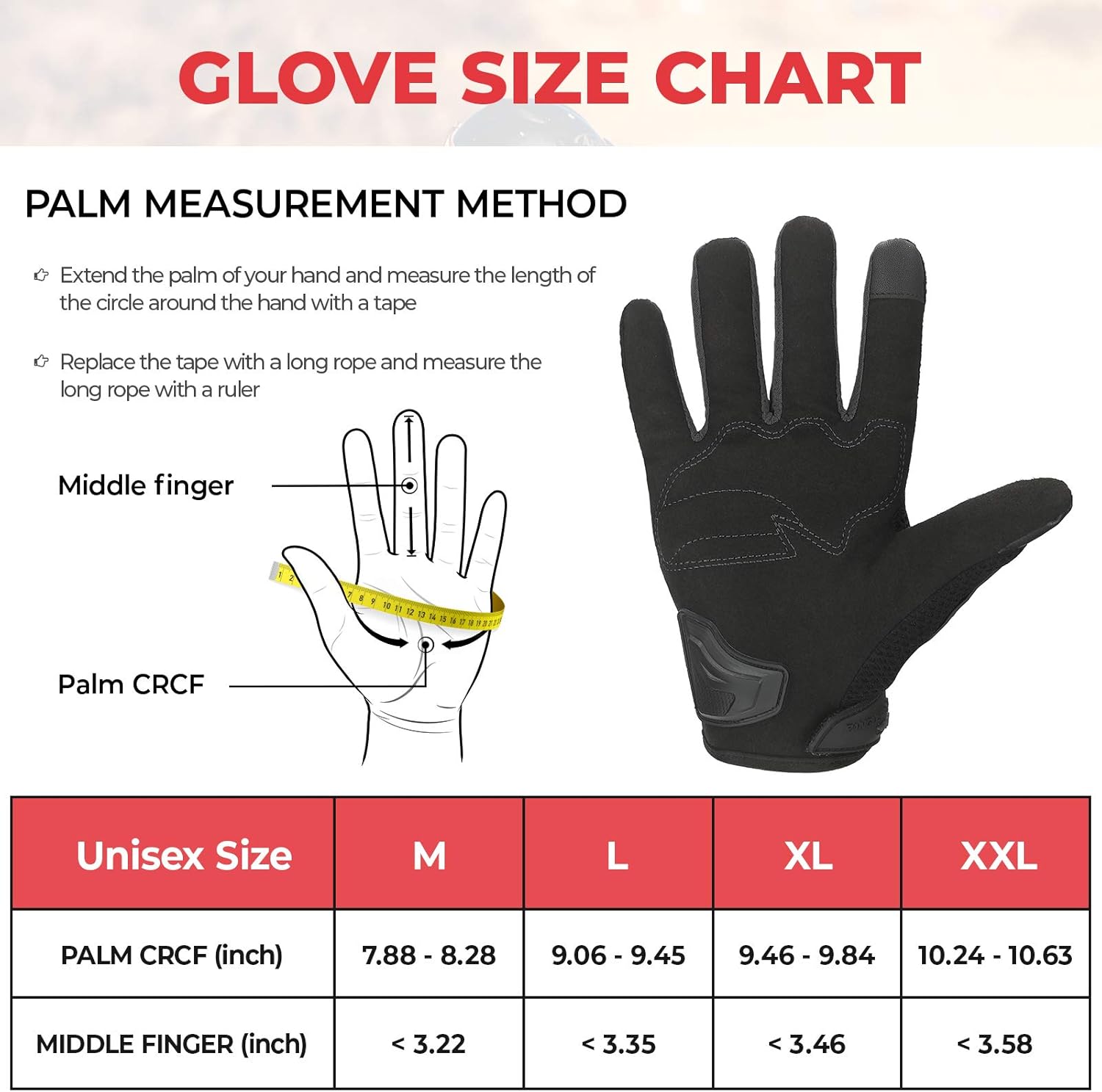 kemimoto Motorcycle Riding Summer Gloves Men Women, Moto Dirt Bike Touchscreen Motocross Bicycle Motorcycling Gloves Outdoor Driving ATV Off-Road Hard Knuckle Powersports Breathable Gloves (Black, XL) : Automotive