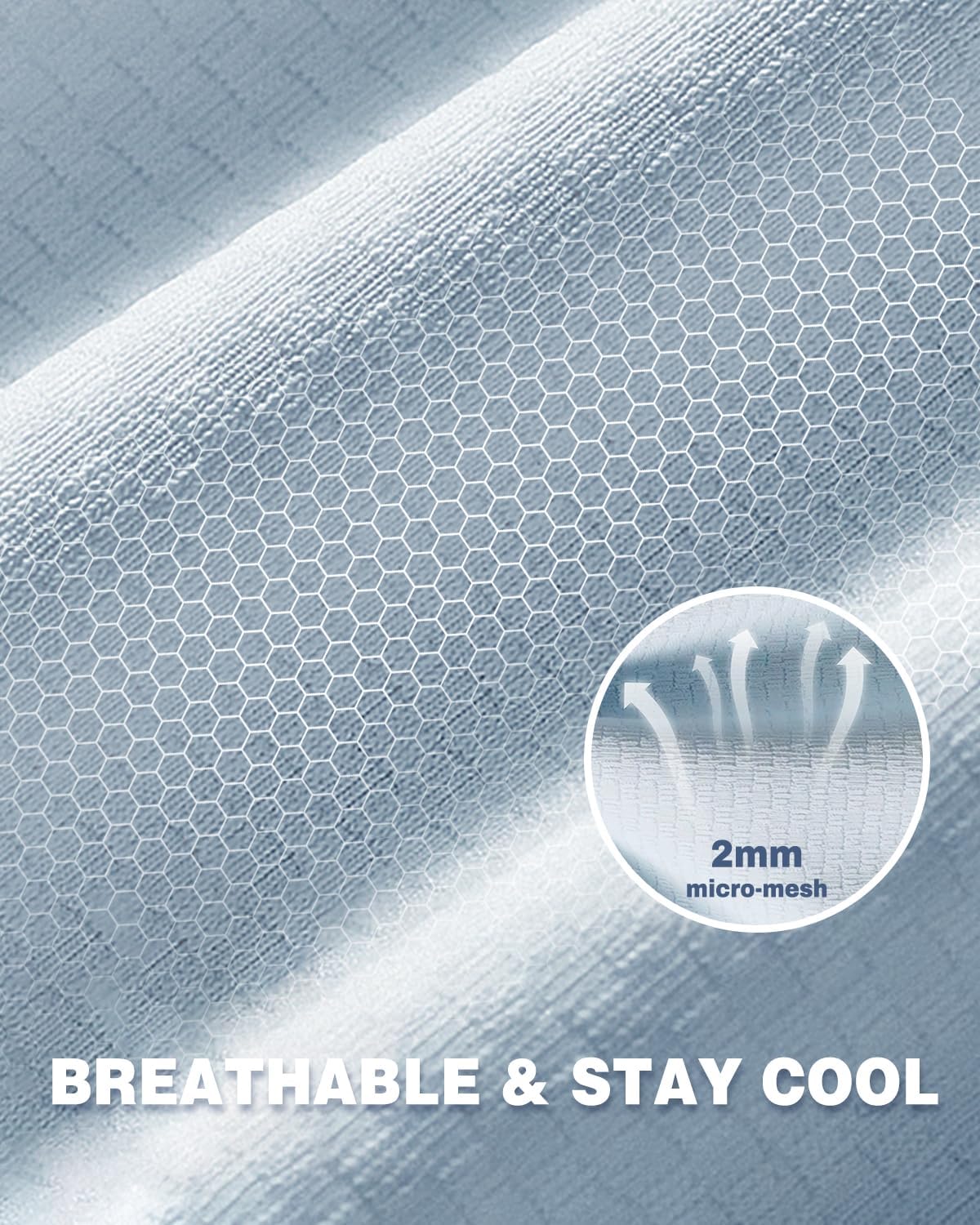 AIMPACT Men's Sun Protection Shirts UV SPF UPF 50+ Long Short Sleeve Hoodie Rash Guard Fishing Swimming Shirt Lightweight - Image 4