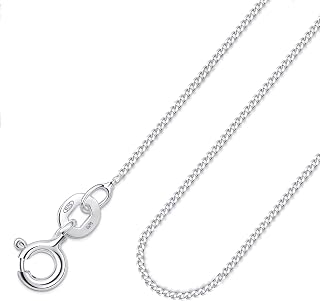 Amberta Solid 925 Sterling Silver Chain for Women Men | Super Thin Dainty & Sturdy Box Curb Singapore Beaded Snake Papercl... Price In India