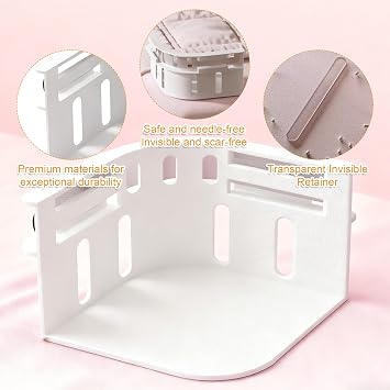 White Bed Sheet Holder with Lock Strips, 4PCS Removable Fitted Holders