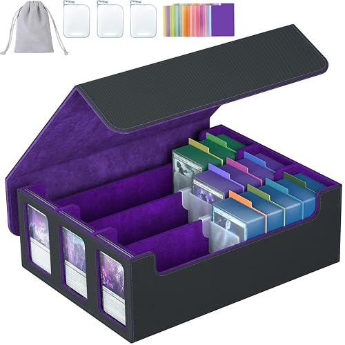 SENVINI 3-Row Trading Card Storage Box