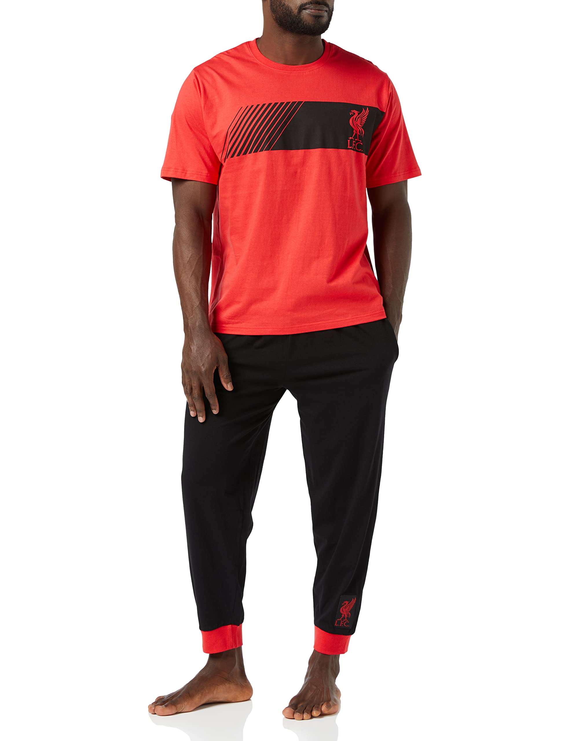 Liverpool F.c. Men's Red Pyjamas Cotton Lfc Pjs Loungewear Official Football Gifts For (Xs)