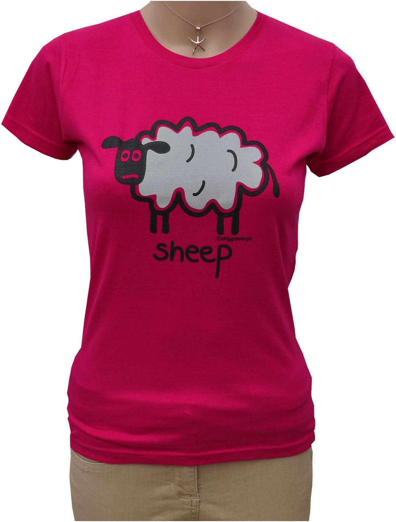 Aqua blue SHEEP fitted T.shirt. Various sizes