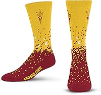 Vista 21 de For Bare Feet Calcetines de la NCAA para niños y niñas, unisex, Spray Zone Crew, para jóvenes