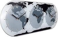 Vista 2 de NEXTIME Reloj de pared Mondial, transparente, (NT8108)