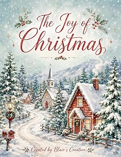The Joy Of Christmas: A Cozy Holiday Coloring Book for Kids, Teens, and Adults Featuring Festive Winter Scenes, Christmas Traditions, and Detailed Seasonal Designs