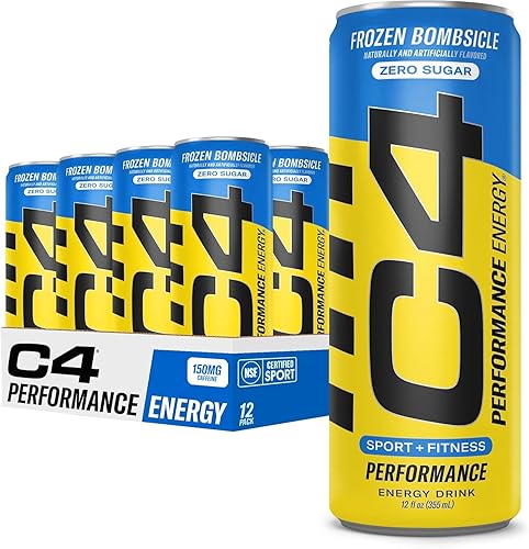 Miniatura 20 de C4 Energy - Bebida energética carbonatada sin azúcar, bebida preentrenamiento + beta alanina, cereza de medianoche, 16 onzas líquidas (paquete de 12)