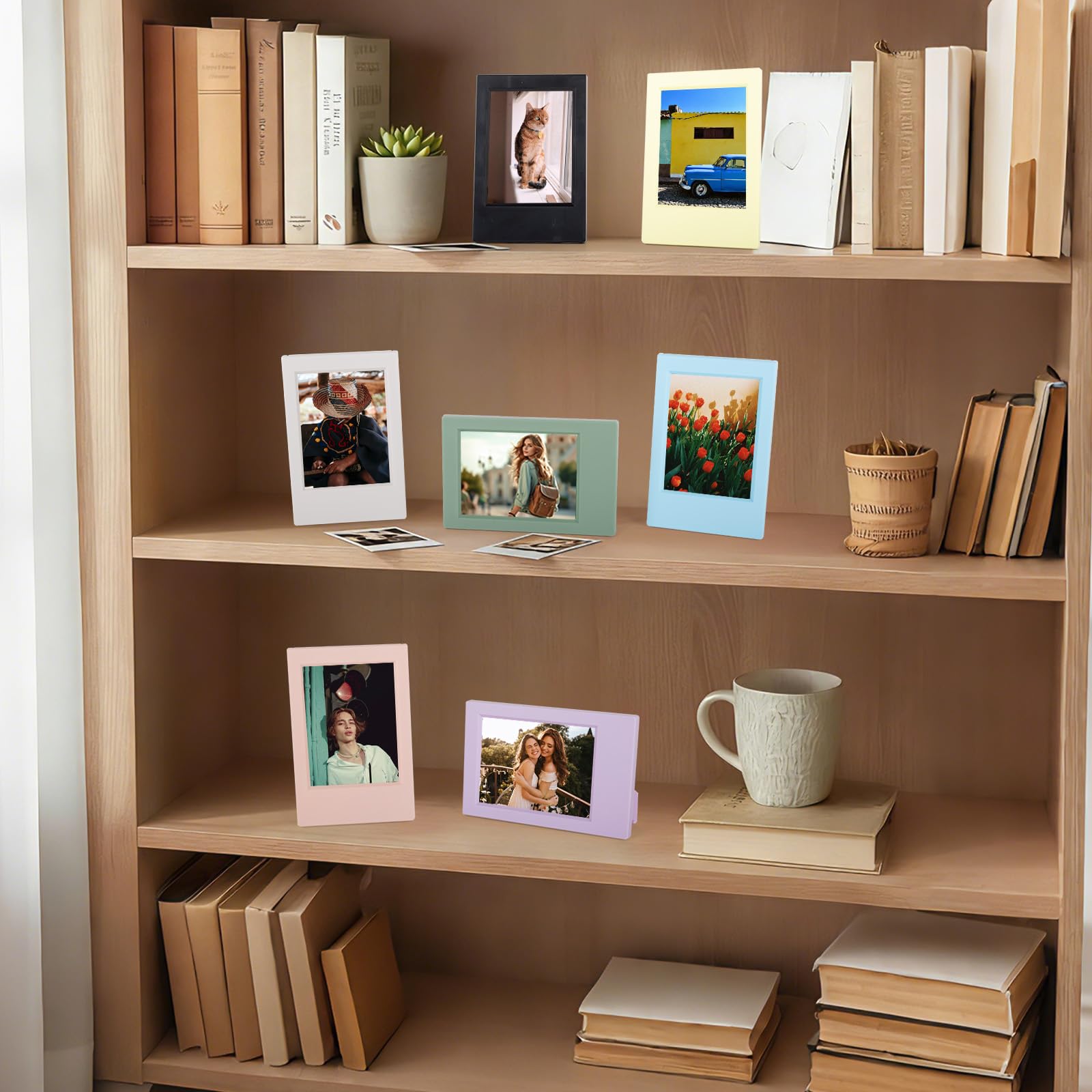 14 confezioni di 2x3 mini cornice portafoto per Instax Mini EVO/12/11/Liplay/SE/Link 3/41/40/99/90/7+ fotocamera a pellicola, supporto da scrivania piccolo con cornice portafoto con pellicola
