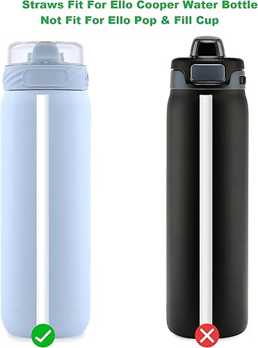 Miniatura 3 de Pajitas de repuesto reutilizables compatibles con Ello Colby, Cooper, Hydra, botella de agua de repuesto para ZULU Kids, Swift, vaso de medio galón,