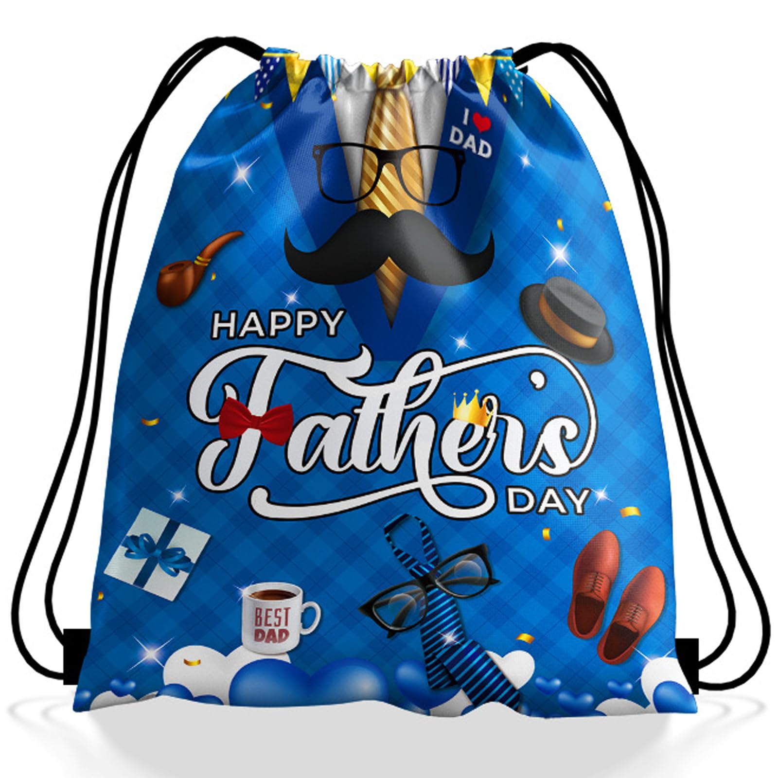 Fathers Day Funny Gifts Dad Gifts From Son And Daughter Drawstring Bags Ideal As Father’S Day Gift's, Party Favours, Packaging Items And Surprise Gift Lightweight, Reusable And Easy to Carry 27X34cm