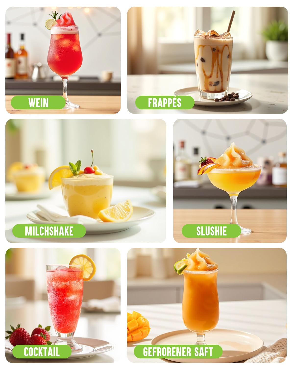 INOVIVA Slush Maschine, Kein Eis erforderlich, 2L Slushie Maschine für Zuhause mit Selbstreinigung, 5 voreingestellte Programme, gefrorene Slushie, Margaritas, Frappés, Milchshake (S1.2 Version)