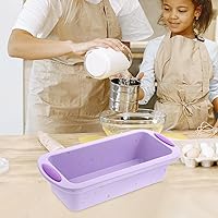 Vista 8 de Reusable Silicone Loaf Mold Non-Stick Bread Pan for Baking Bread, Brownies, and Cakes, Suitable for Home and Bakery Use