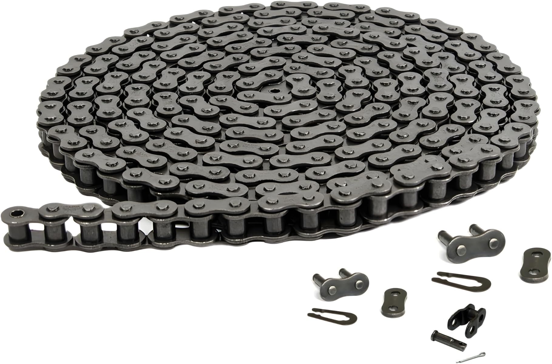 #35 Roller Chain 5 Feet (159 Links) + 2 Master and 1 Offset Links for Go Karts, Mini Bikes, Motorcycles, Dirt Bike and Industrial Machinery