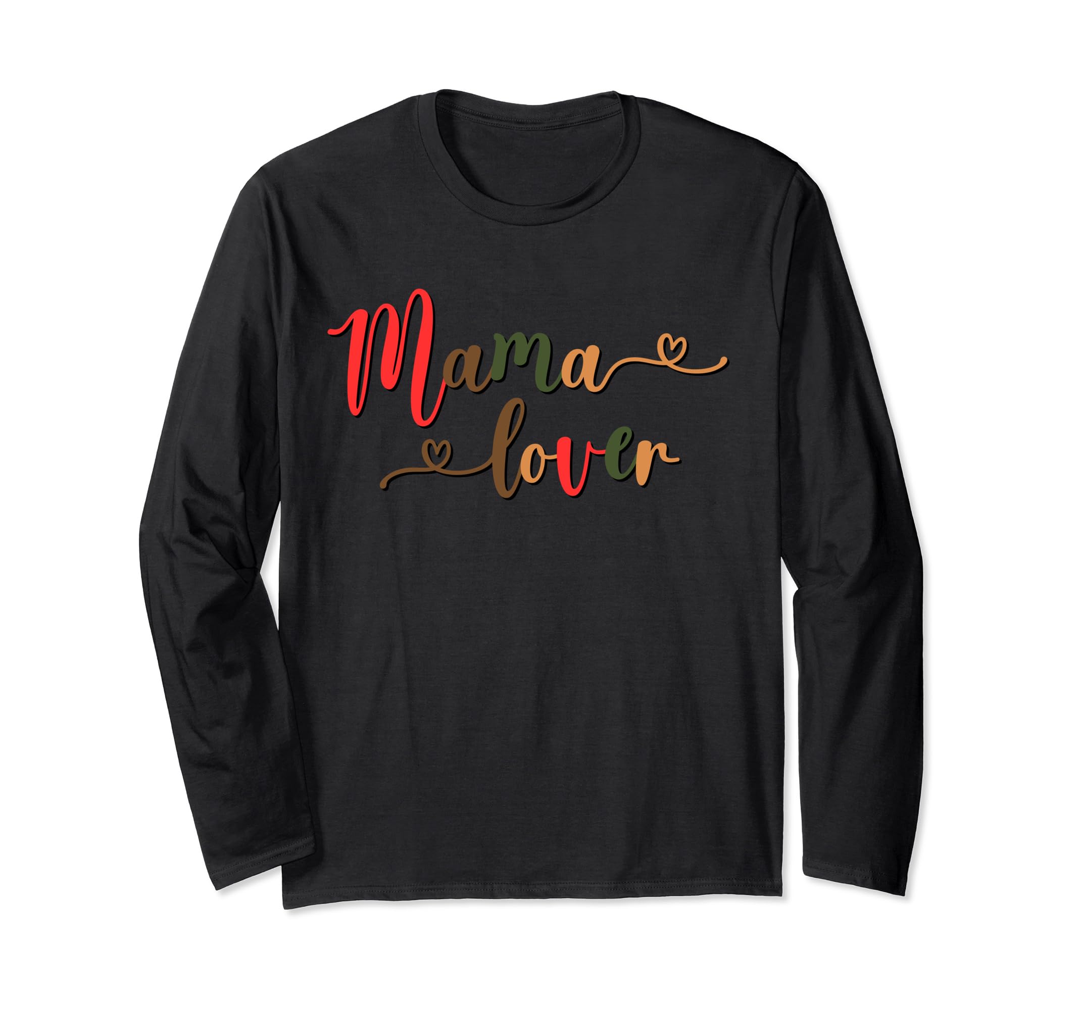 Mother Womens MamaLove Mom Grandma Mothers Long Sleeve T-Shirt