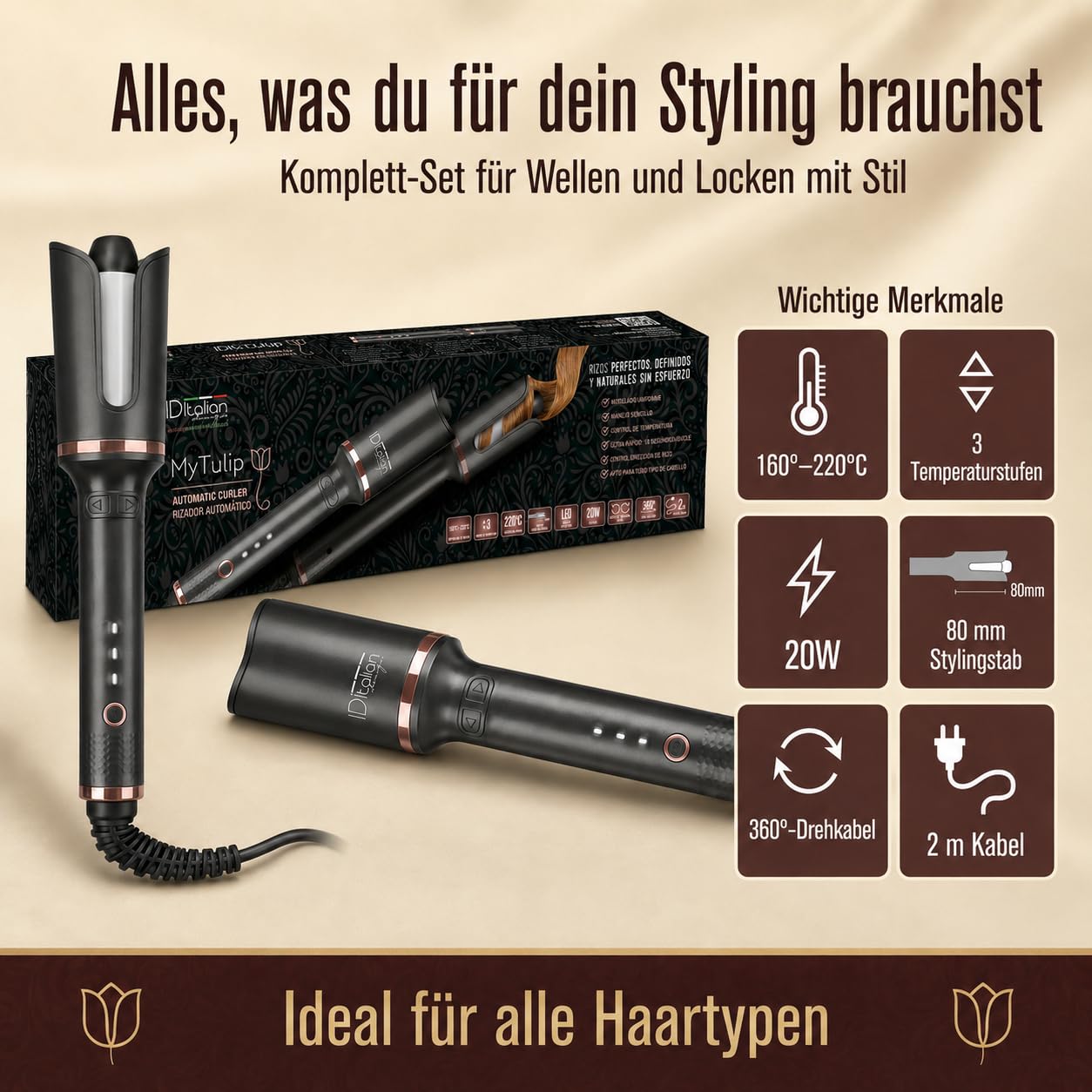 MyTulip Automatischer Lockenstab
