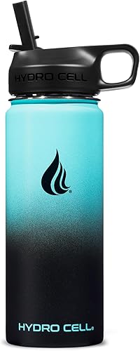 Miniatura 2 de HYDRO CELL - Botella de agua aislada y deportiva de acero inoxidable con pajilla, termo para bebidas frías y calientes con tapa de rosca, a prueba