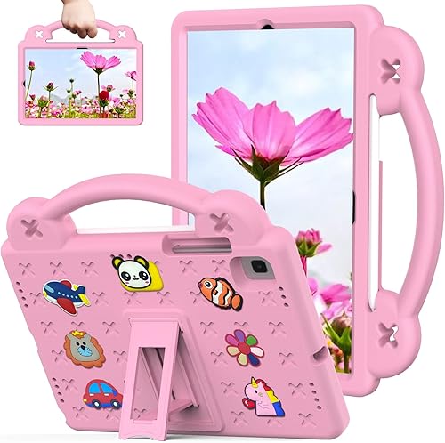 Sfulatdc Funda para tablet infantil con función atril y asa incorporados, a prueba de golpes, ligera, compatible con Samsung Galaxy Tab S6 Lite de