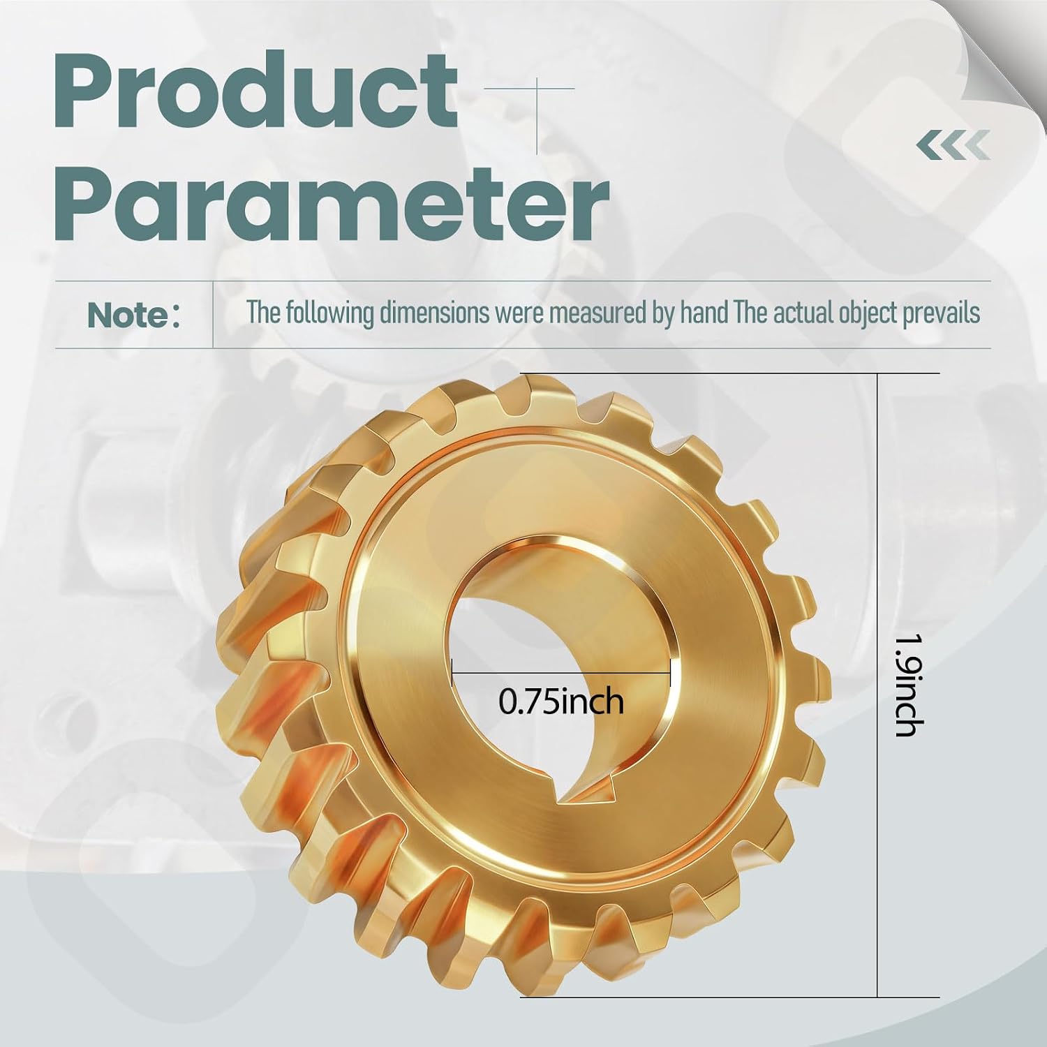 Ohoho 20 Teeth 917-04861 Worm Gear Compatible with MTD, Cub Cadet, Craftsman, Troy-Bilt 40"- 42" Snowblowers 917-04861 917-0528 917-0528A 717-0528A 717-04449